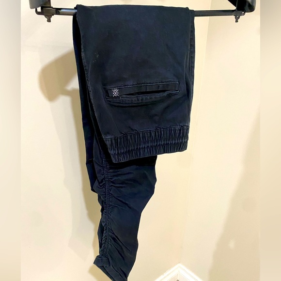 Men’s Black Low-crotched Pants - Picture 1 of 3